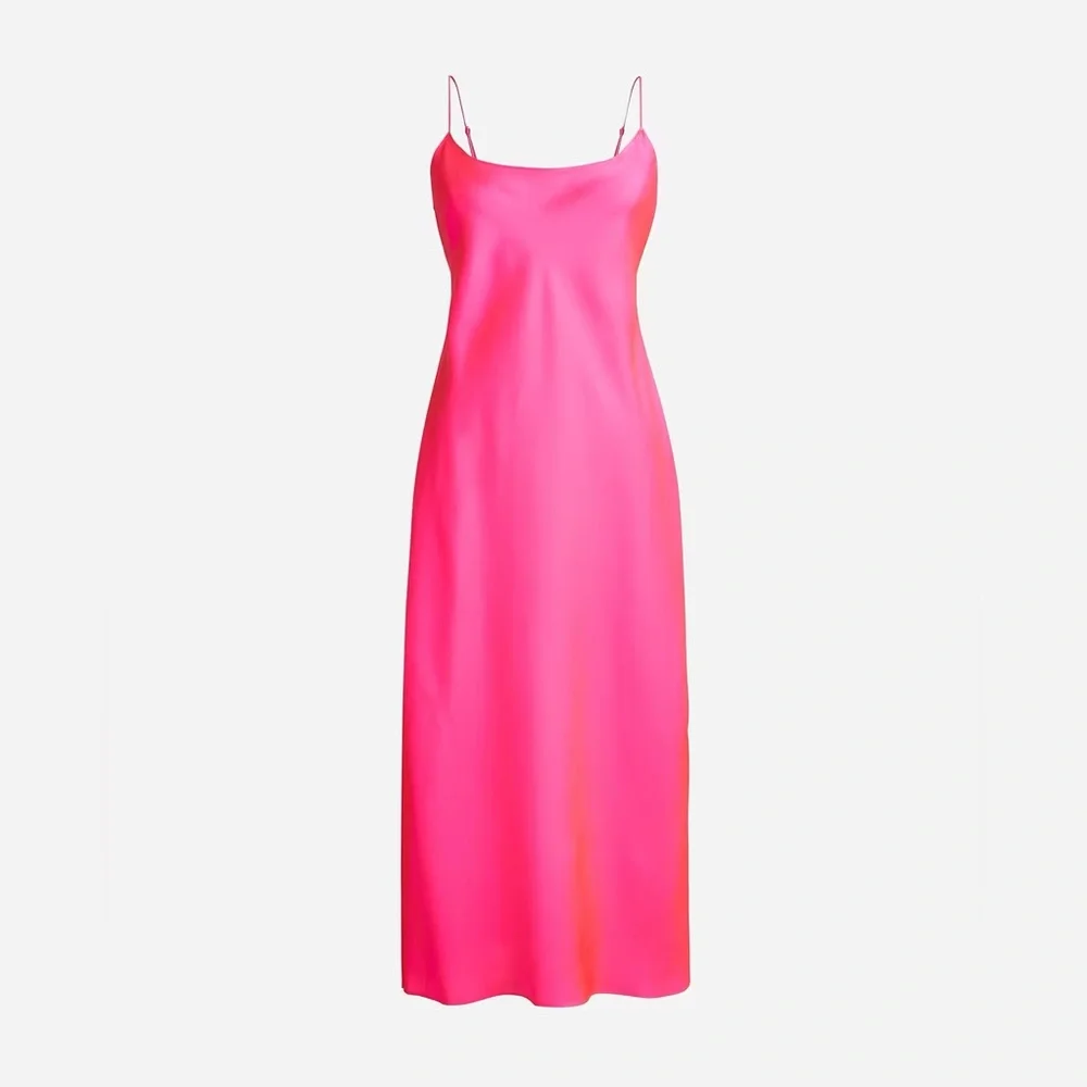J.Crew Gwyneth slip dress in luster charmeuse BV496